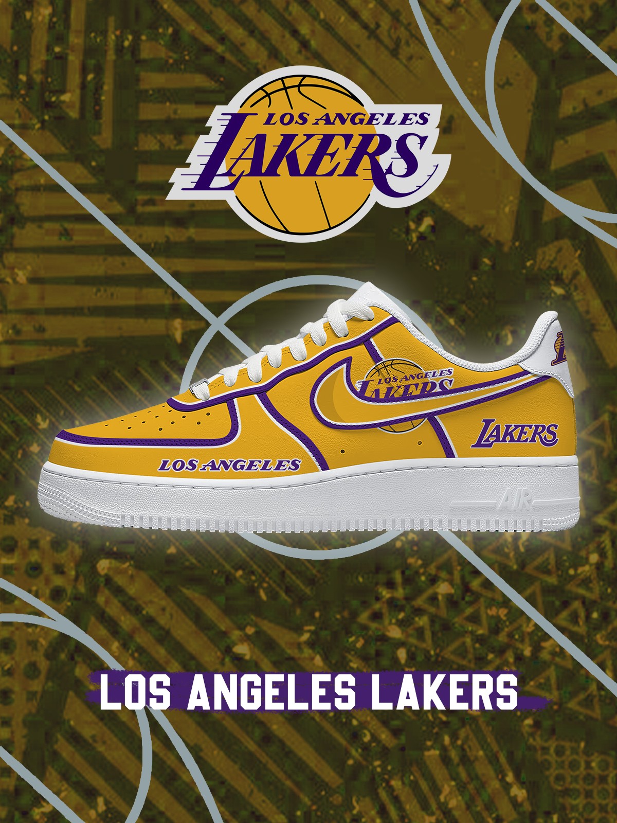 Los Angeles Basketball V.3 Custom Air-Style Sneakers