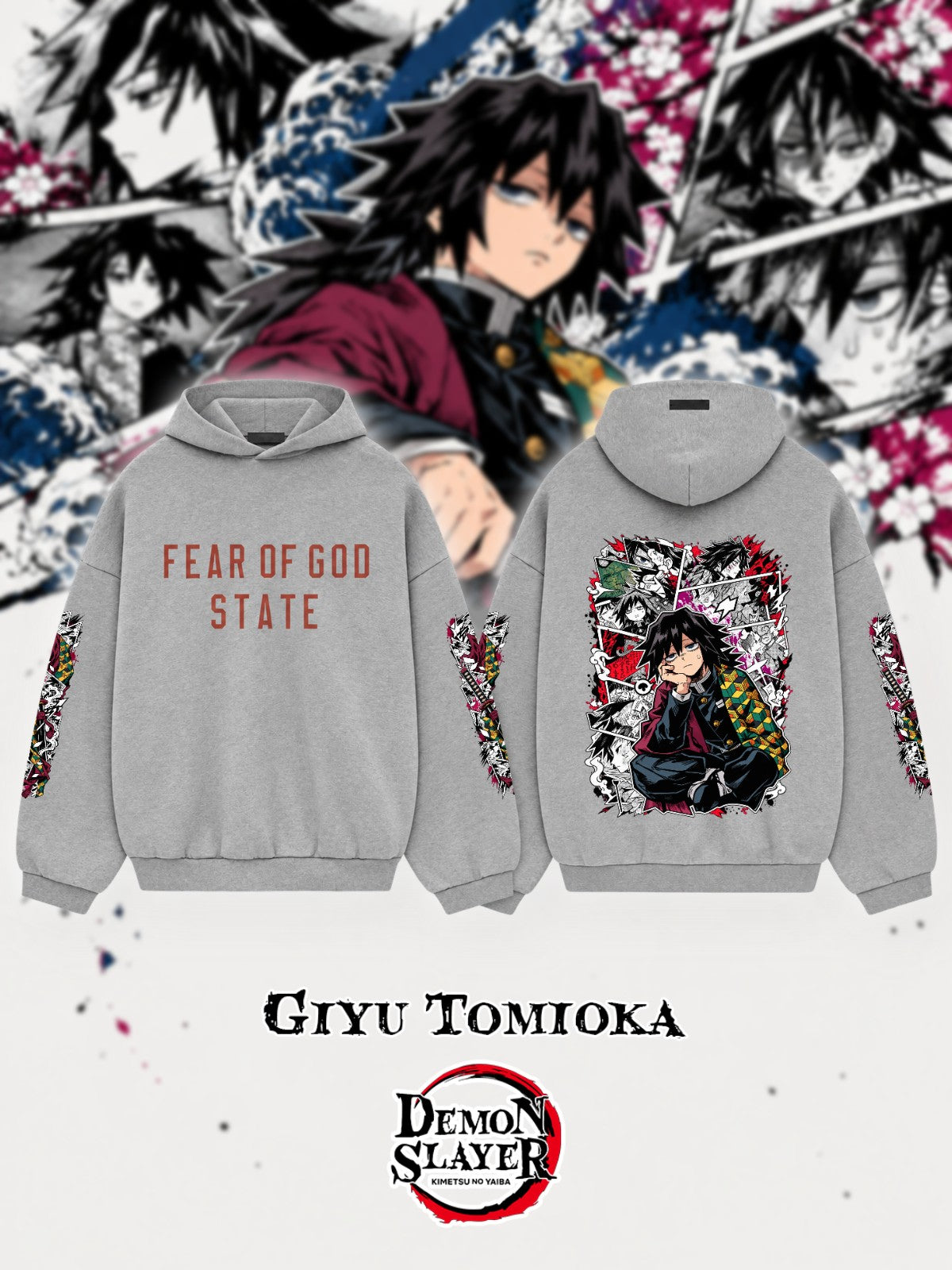 Giyu Tomioka V.1 Custom Ess. Hoodie