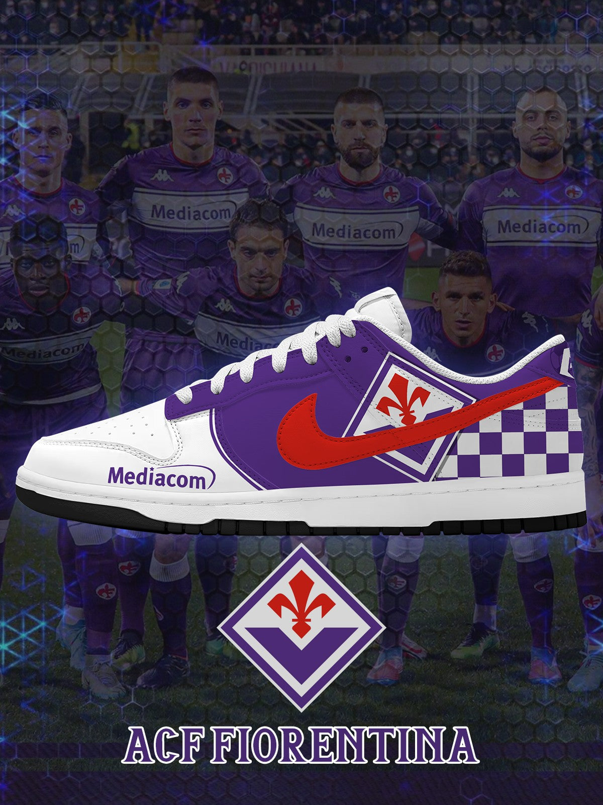 Fiorentina V.1 Custom SB-Style Sneakers
