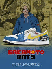 Shin Asakura V.1 Custom Low-Top Court Sneakers