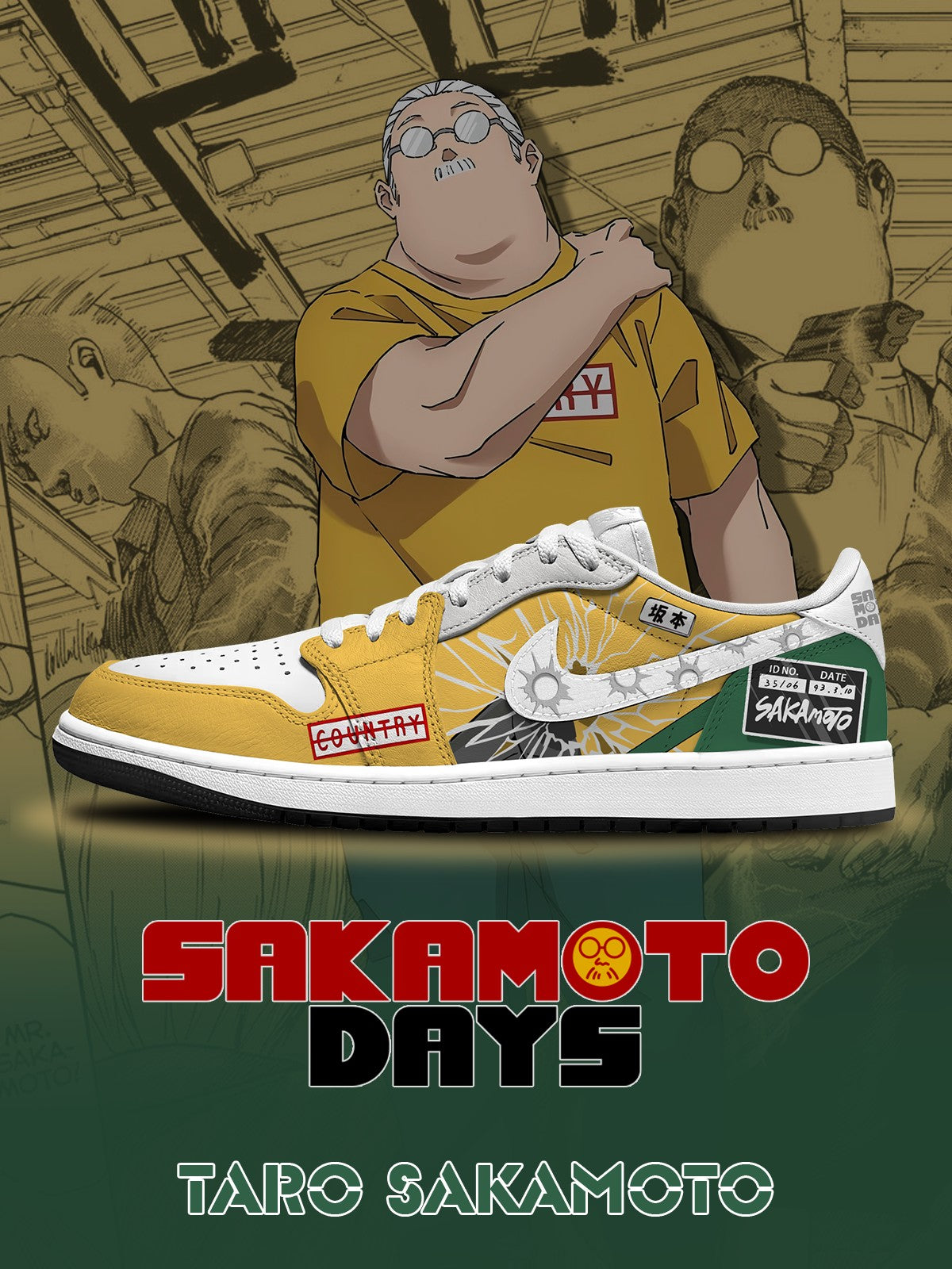 Taro Sakamoto V.1 Custom Low-Top Court Sneakers