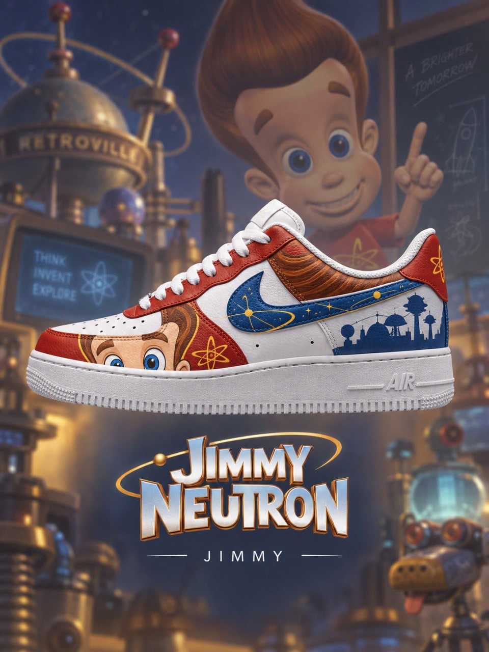 Jimmy V.1 Custom Air-Style Sneakers