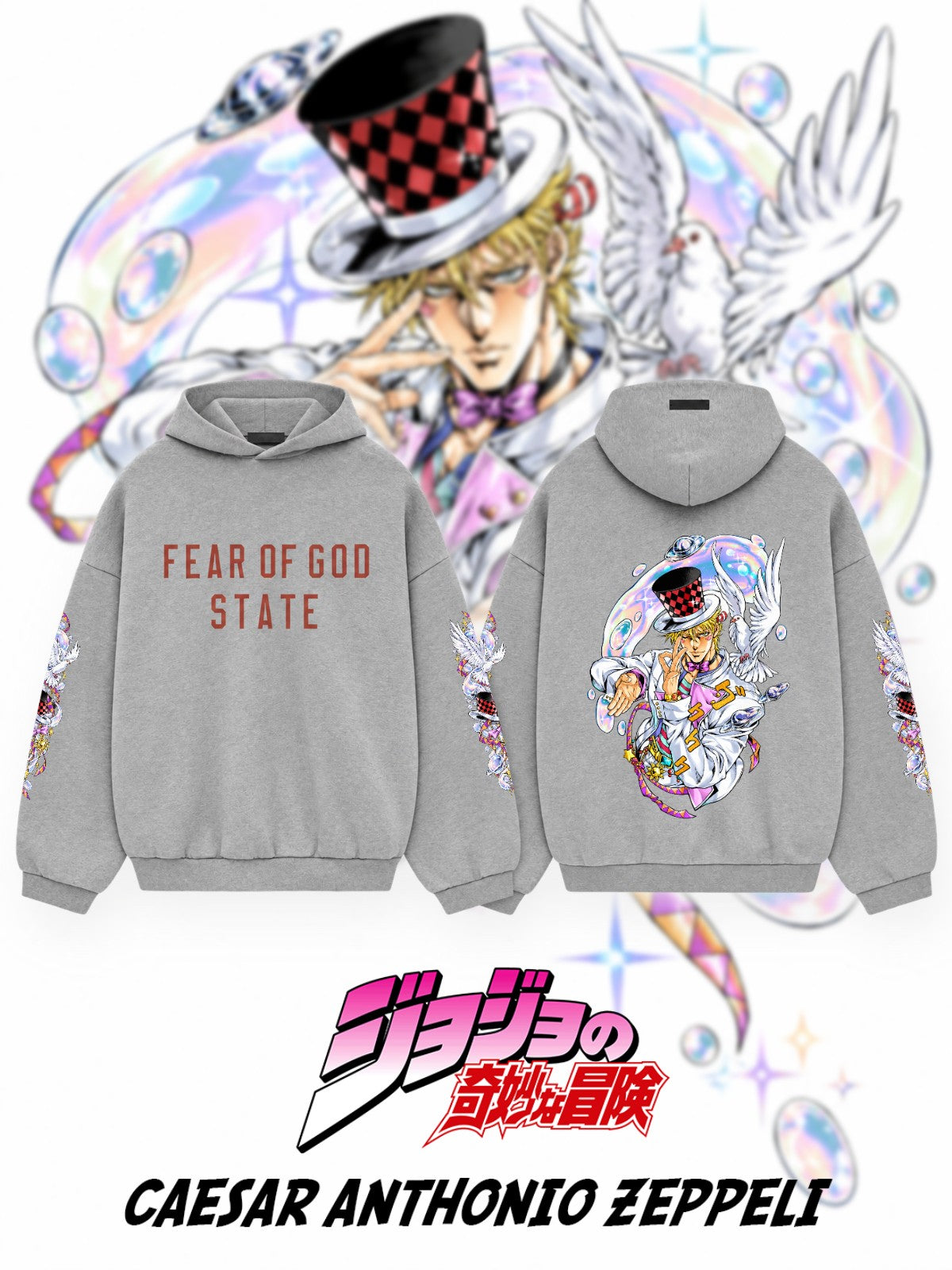 Caesar Anthonio Zeppeli V.1 Custom Ess. Hoodie