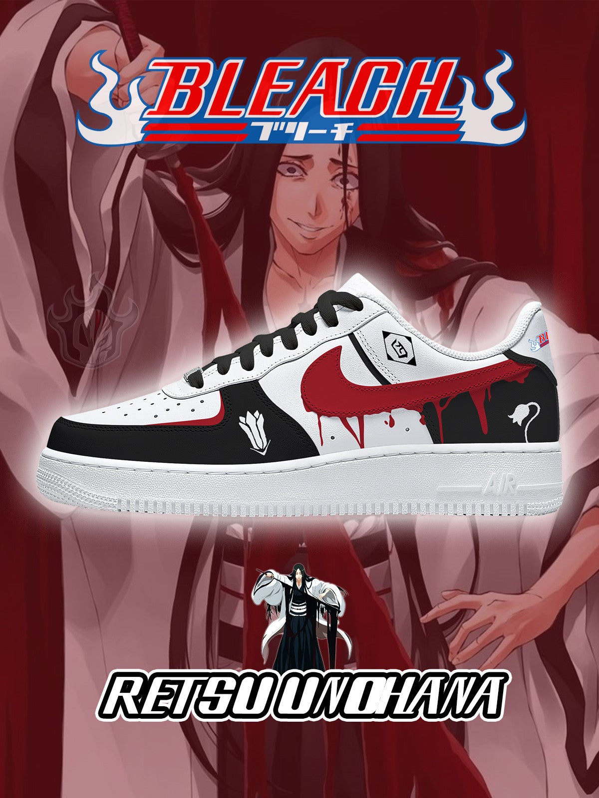 Retsu Unohana V.1 Custom Sneakers