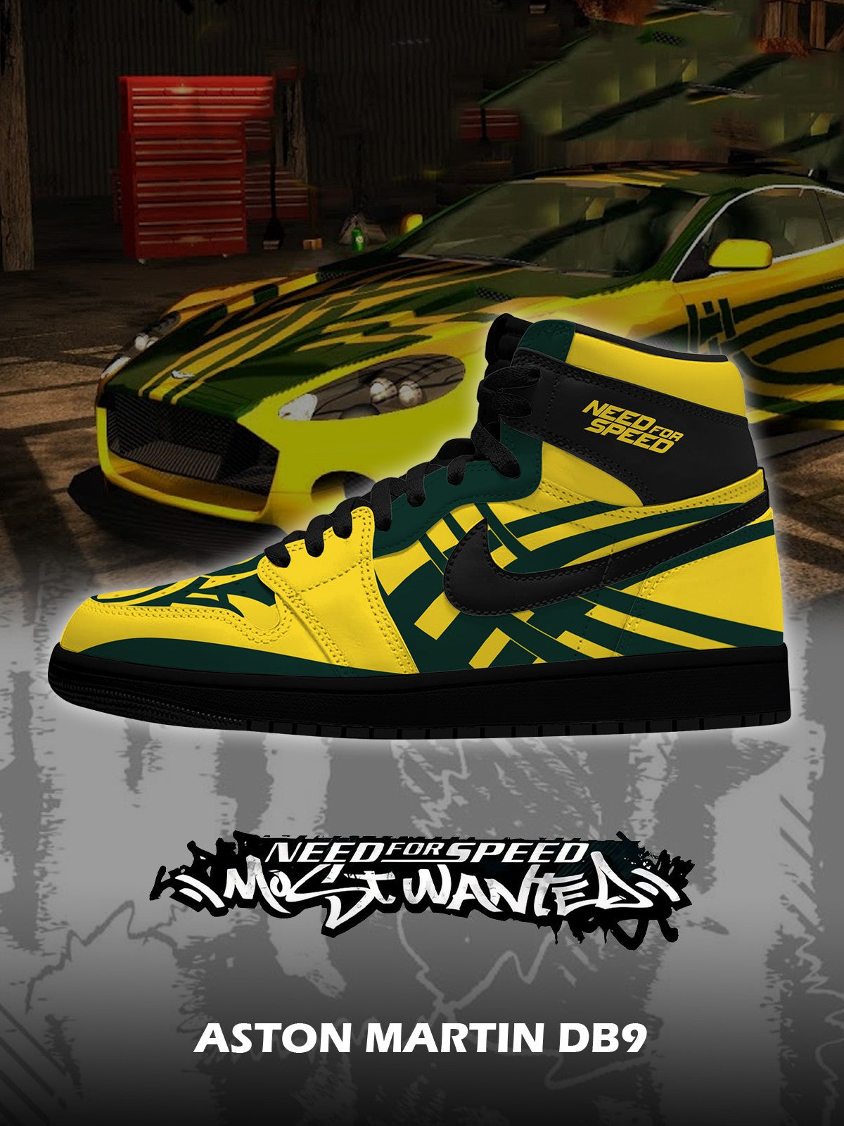 A.Martin DB9 V.1 Custom High-Top Sneakers