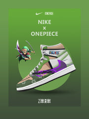 Roronoa Zoro V.2 Custom TS High Sneakers