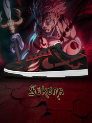 Ryomen Sukuna True Form V.1 Custom Court-Low Sneakers