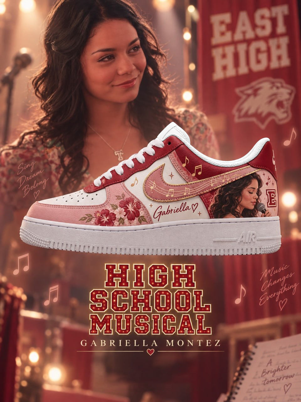 Gabriella Montez V.1 Custom Air-Style Sneakers