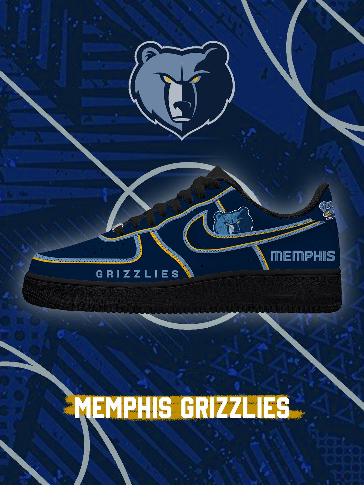 Memphis Basketball V.4 Custom Air-Style Sneakers
