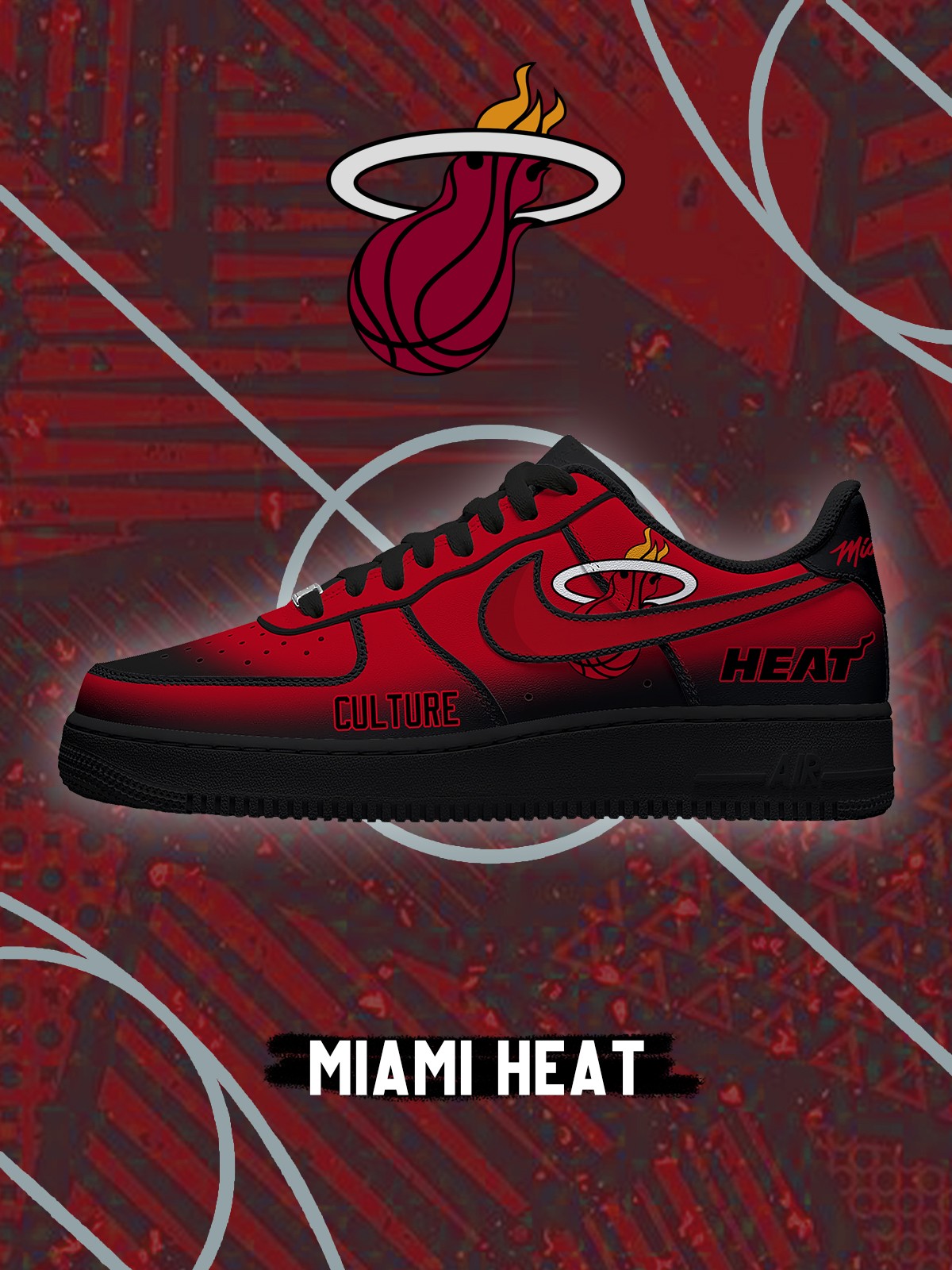 Miami Basketball V.2 Custom Air-Style Sneakers