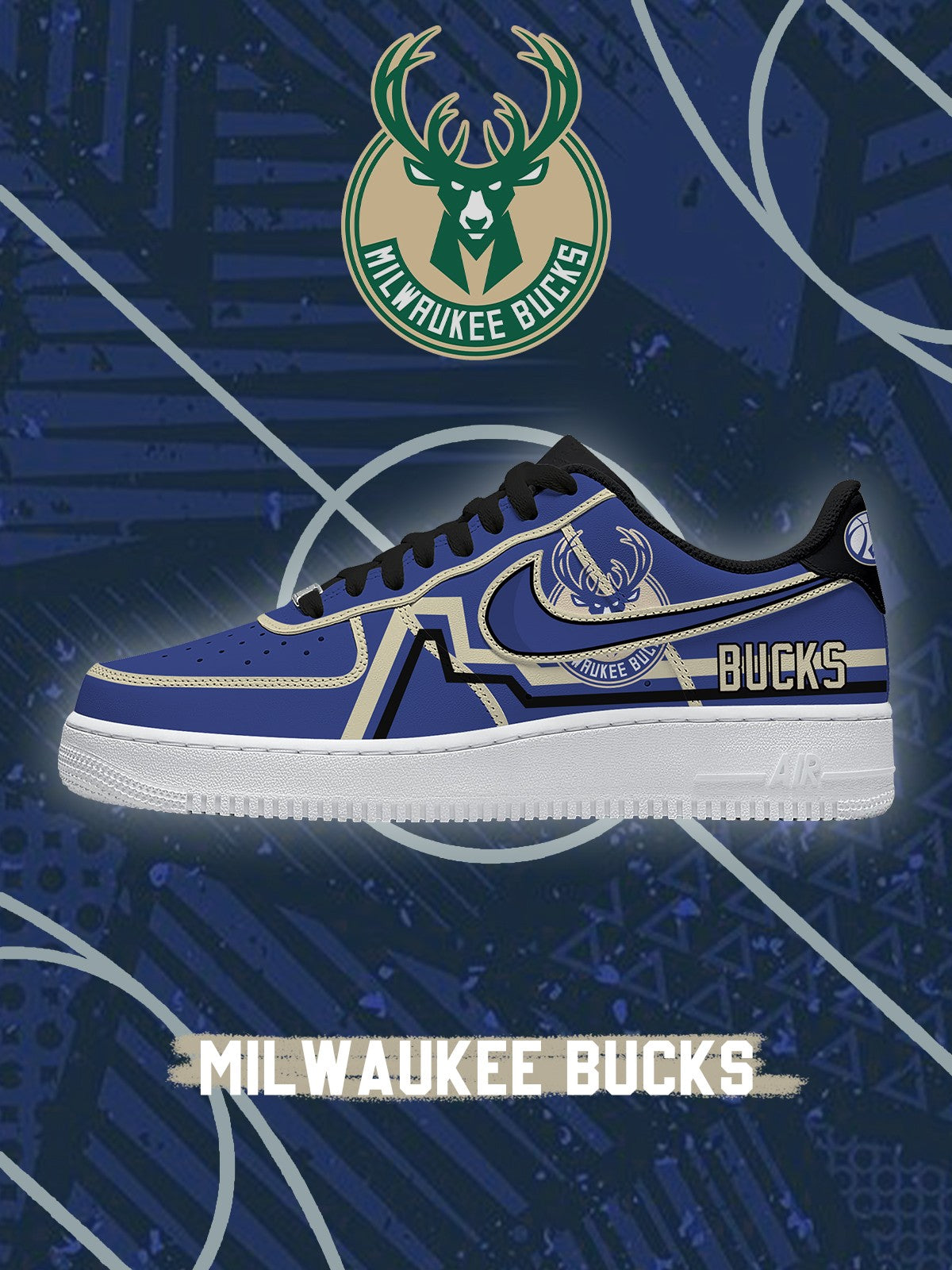 Milwaukee Basketball V.2 Custom Air-Style Sneakers