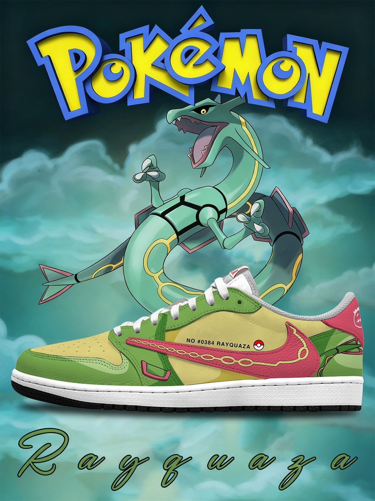 Rayquaza V.1 Custom TS Low Sneakers