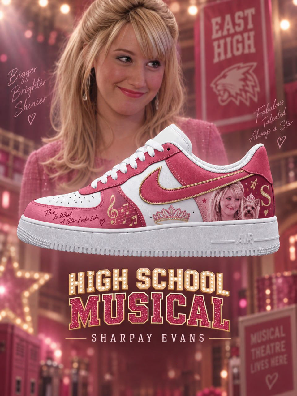 Sharpay Evans V.1 Custom Air-Style Sneakers