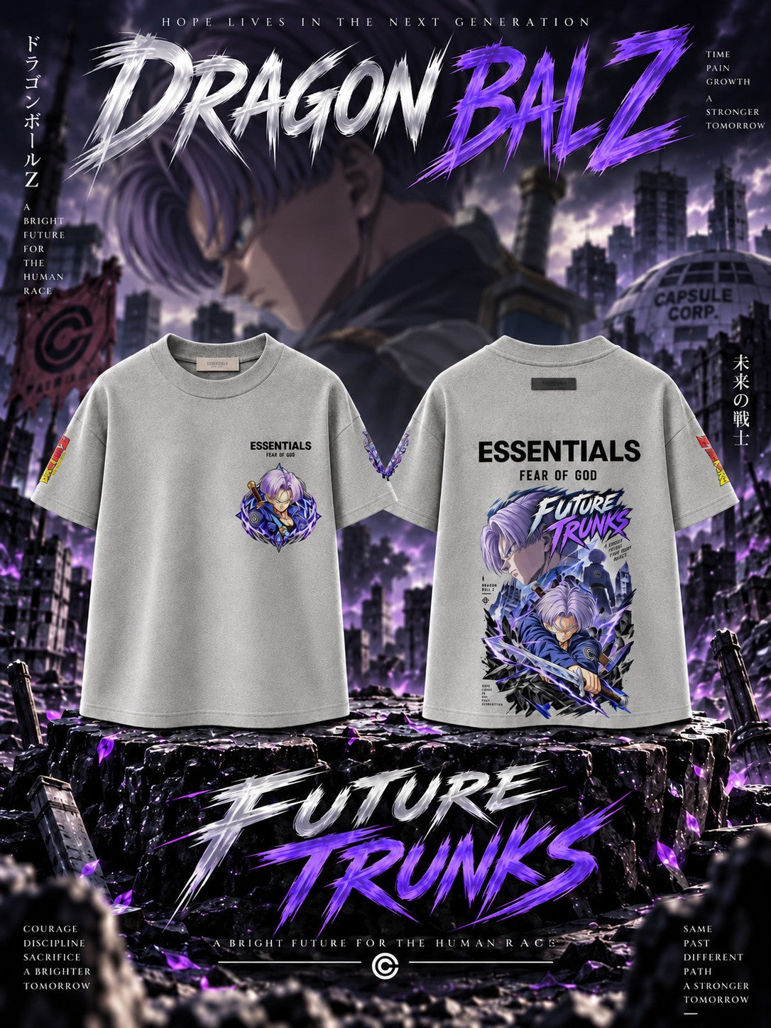Future Trunks V.1 Custom Ess. T-Shirt