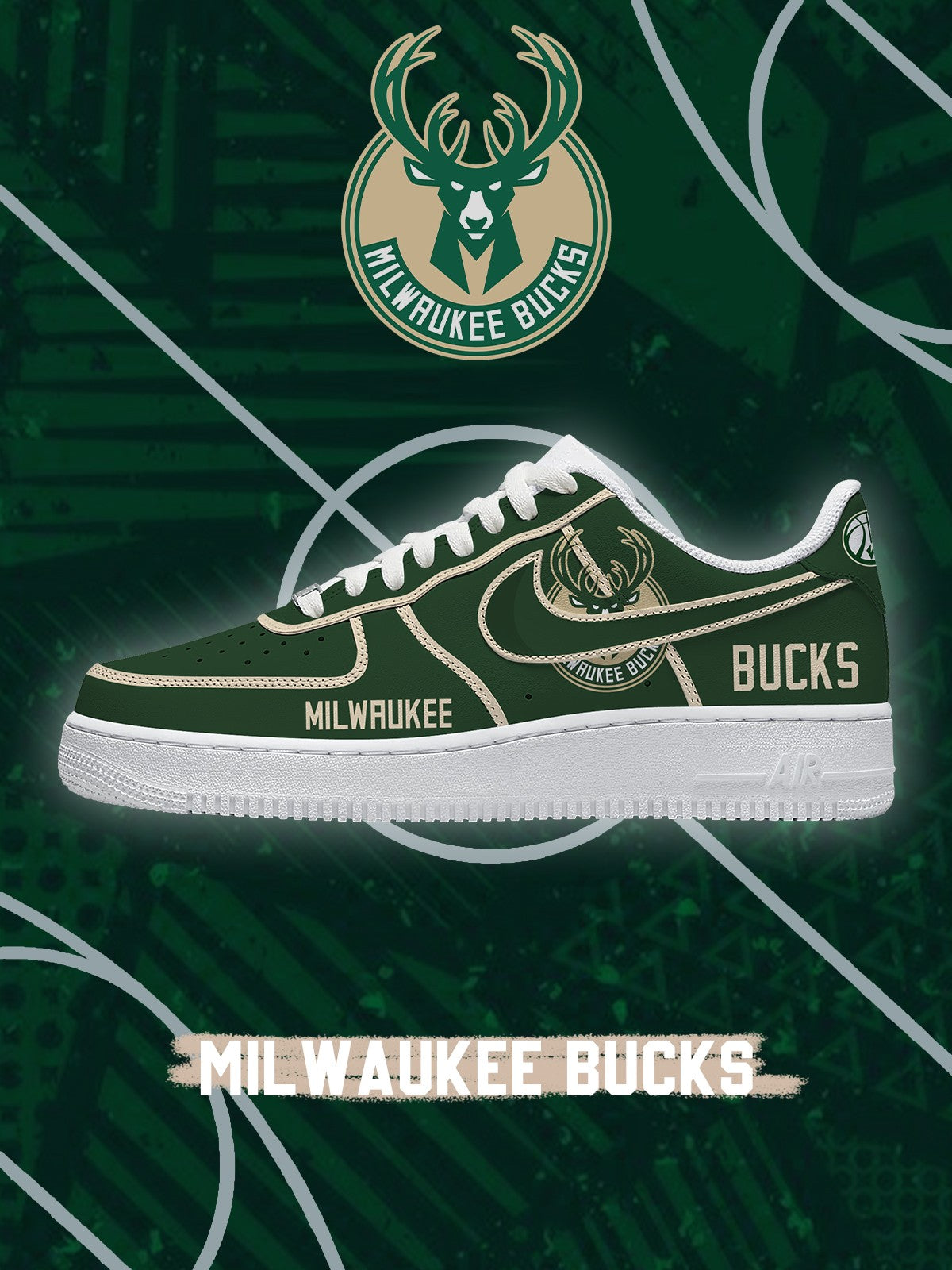 Milwaukee Basketball V.4 Custom Air-Style Sneakers