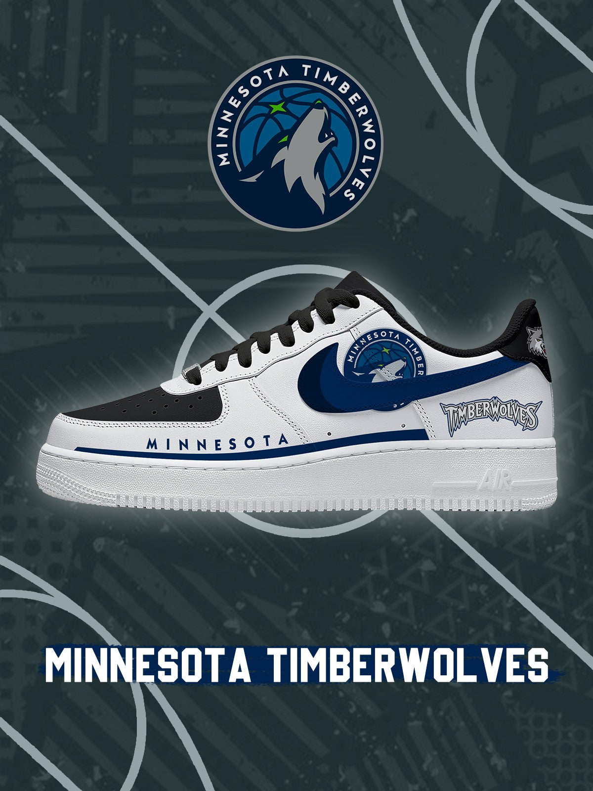 Minnesota Basketball V.2 Custom Air-Style Sneakers