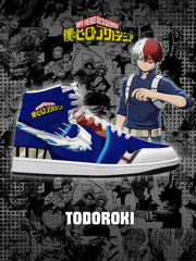Shoto Todoroki V.2 Custom High-Top Sneakers