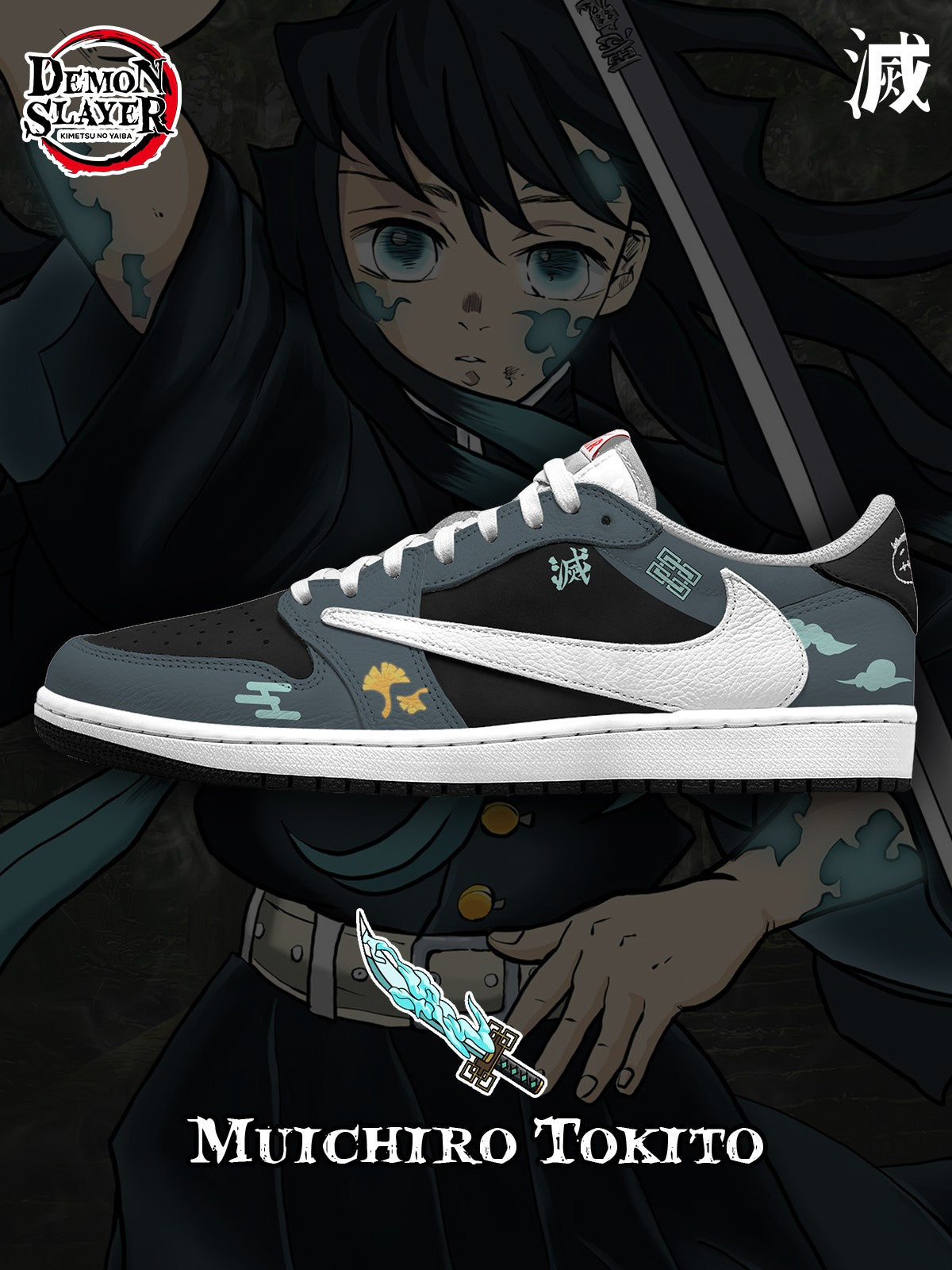 Muichiro Tokito V.1 Custom TS Low Sneakers