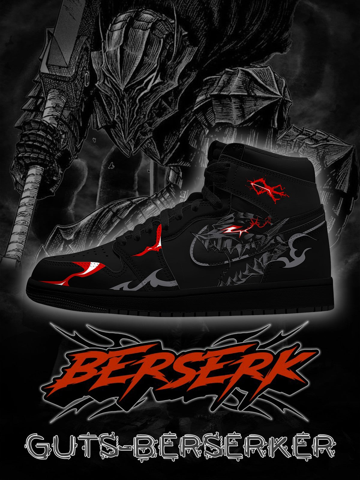 Guts Berserker V.5 Custom High-Top Sneakers