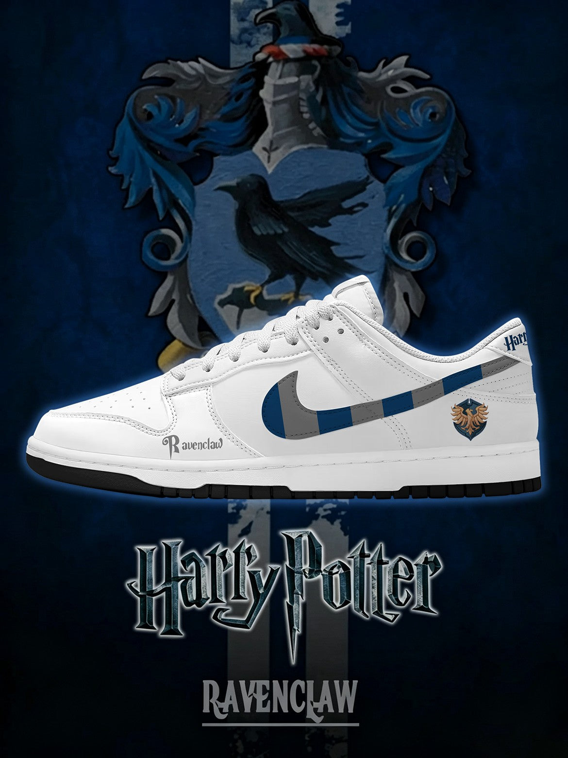 Hogwarts Ravenclaw House V.1 Custom SB-Style Sneakers