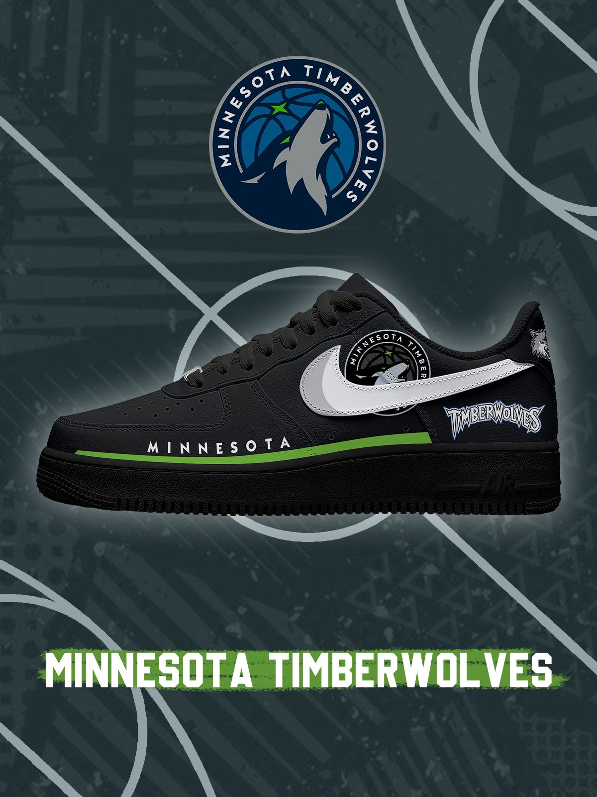Minnesota Basketball V.4 Custom Air-Style Sneakers