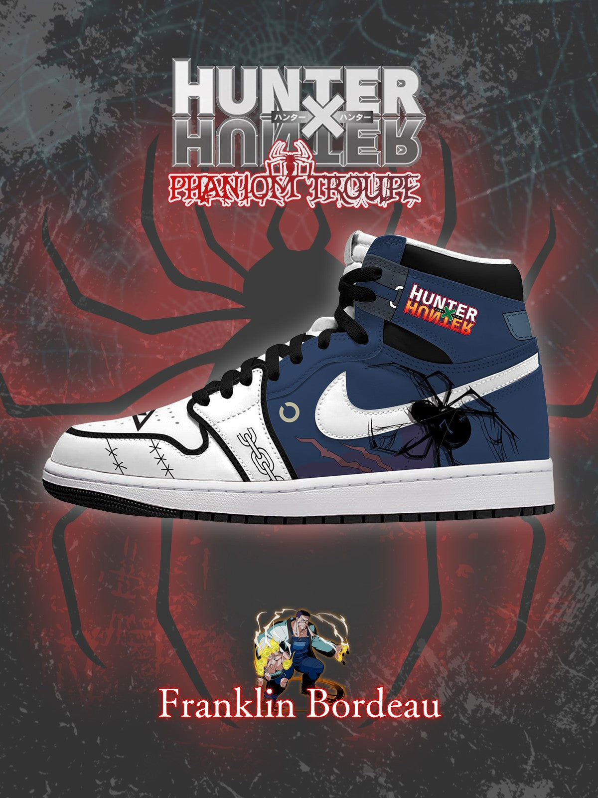 Franklin Bordeaux V.1 Custom High-Top Sneakers