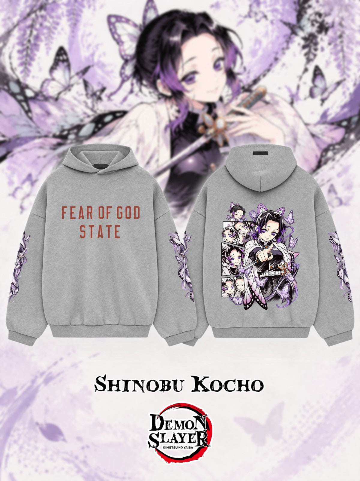 Shinobu Kocho V.1 Custom Ess. Hoodie