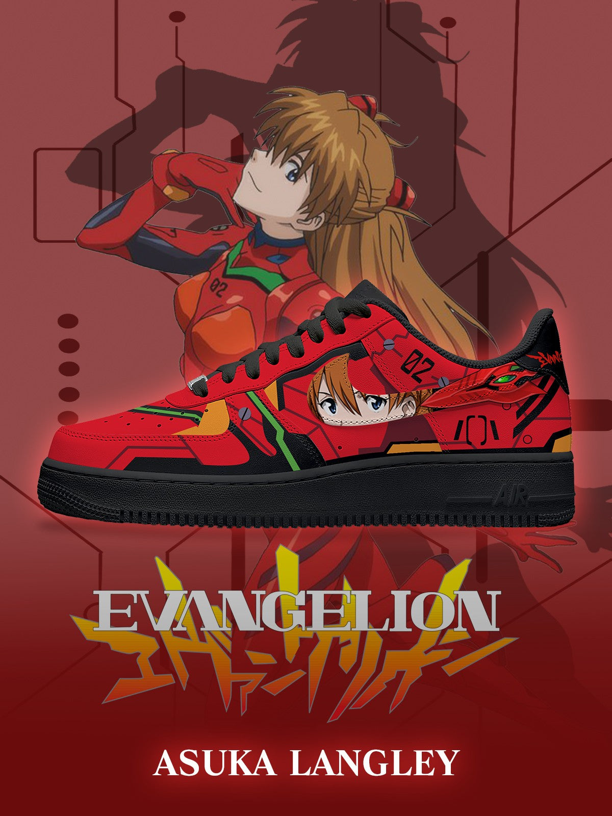 Asuka Langley V.1 Custom Sneakers