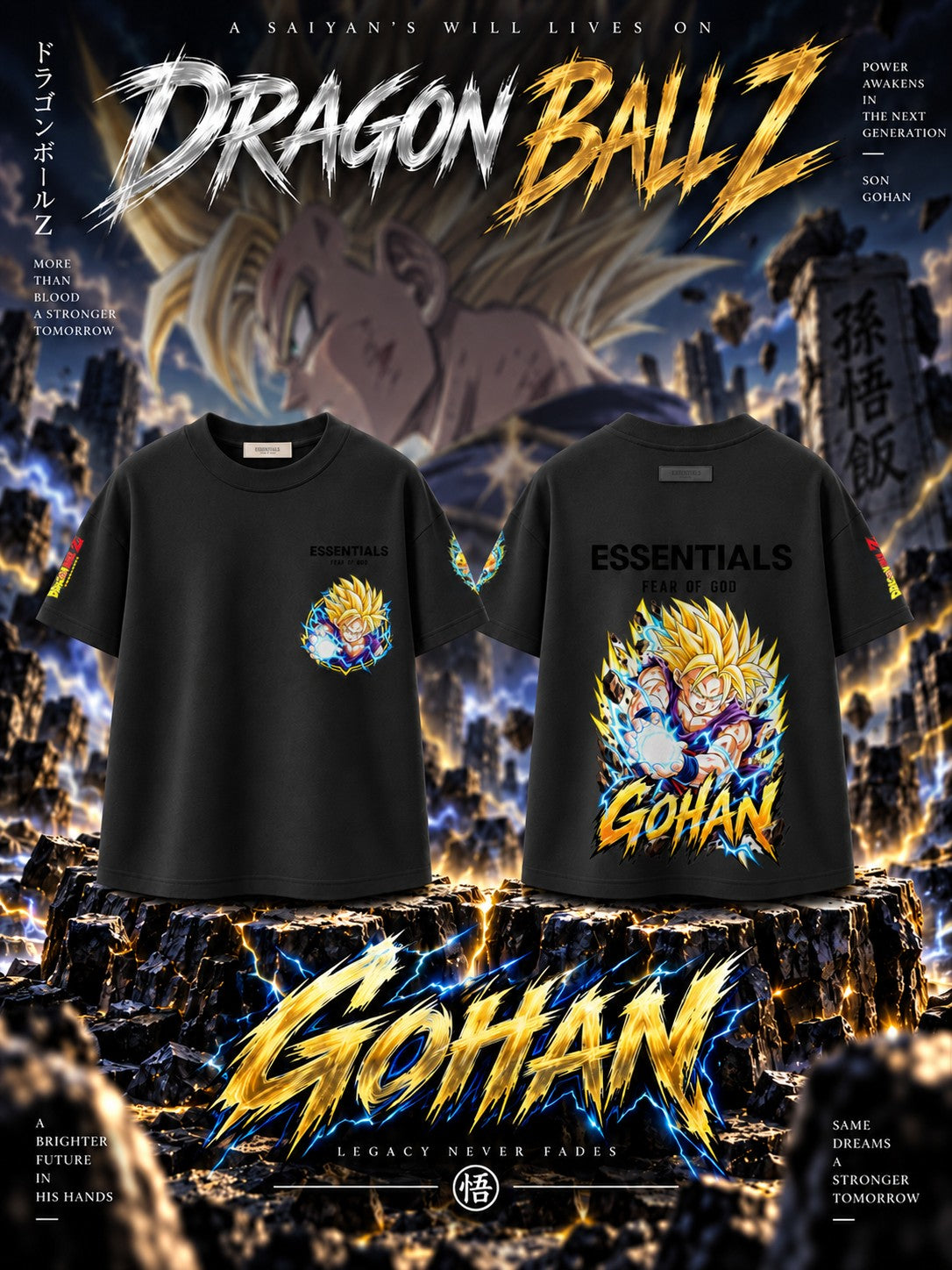 Gohan V.1 Custom Ess. T-Shirt