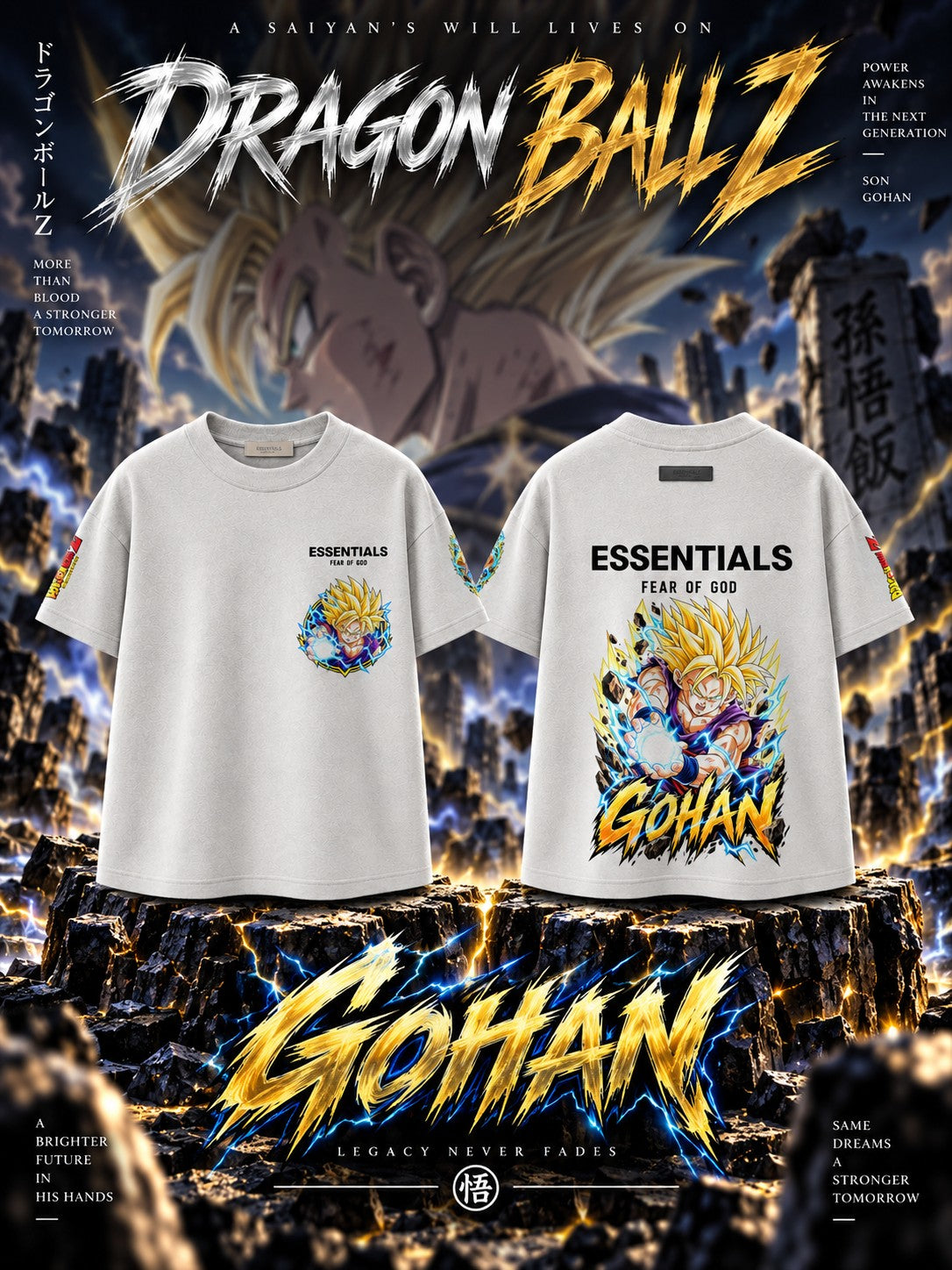 Gohan V.1 Custom Ess. T-Shirt