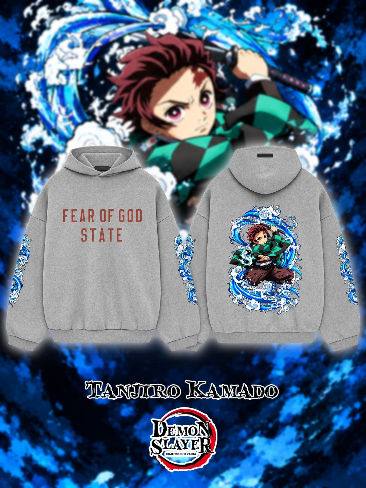 Tanjiro Kamado V.1 Custom Ess. Hoodie