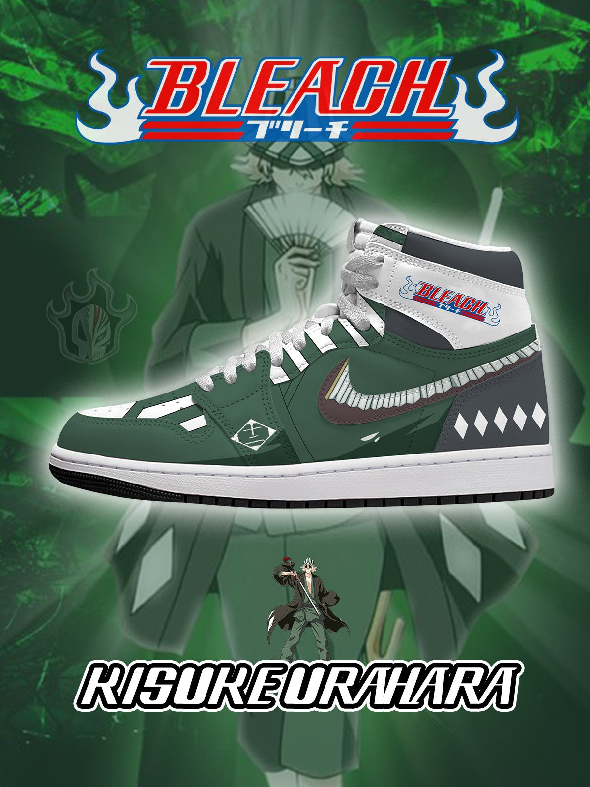Kisuke Urahara V.1 Custom High-Top Sneakers
