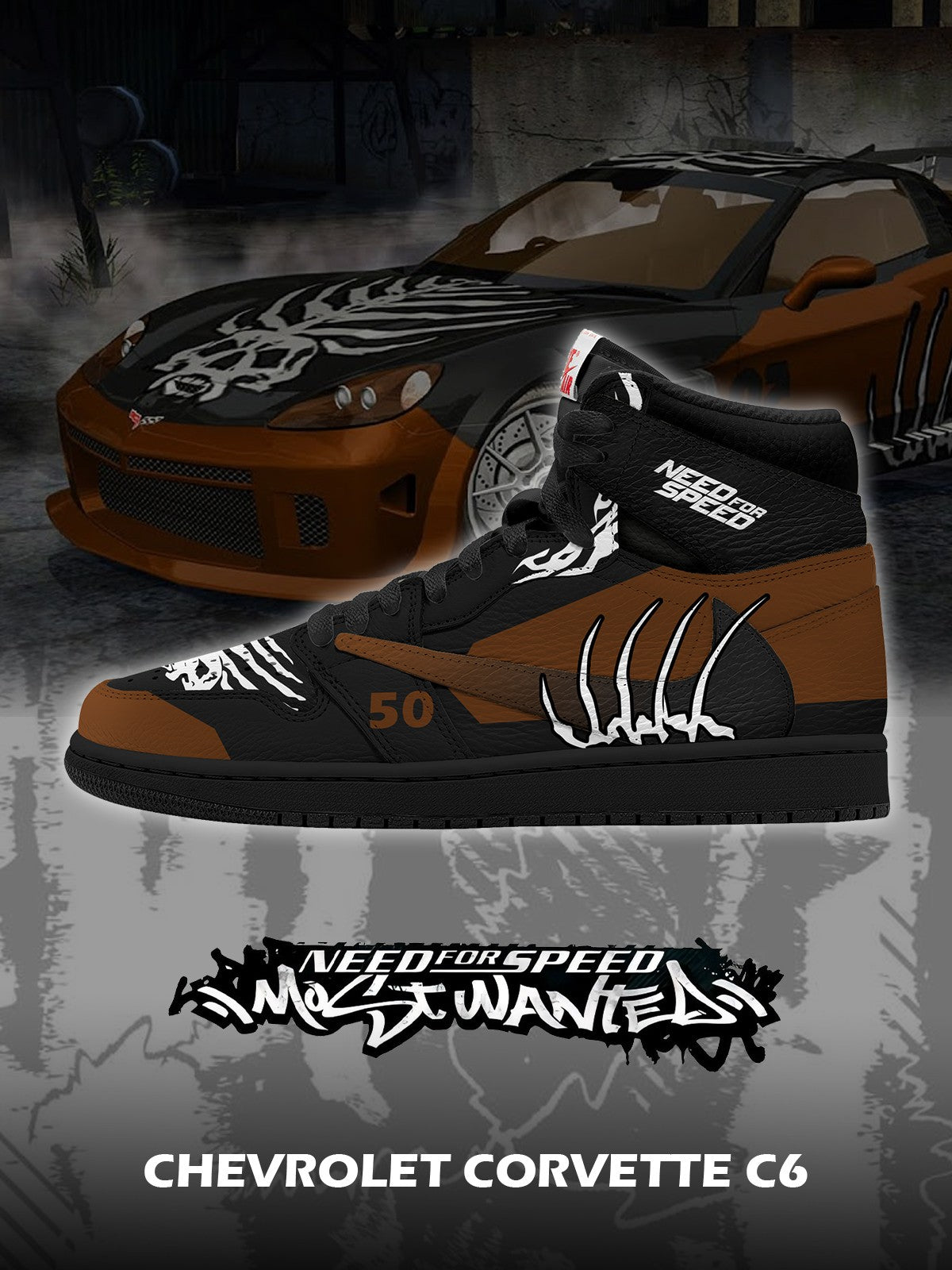 C.Corvette C6 V.1 Custom TS High Sneakers