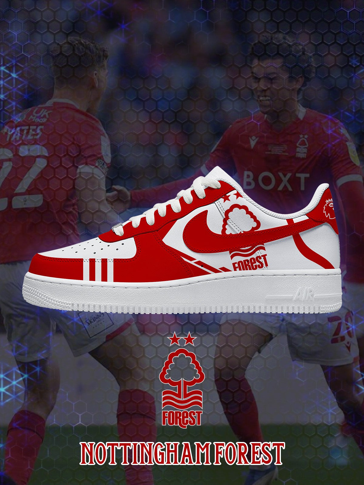 Nottm Forest V.1 Custom Air-Style Sneakers