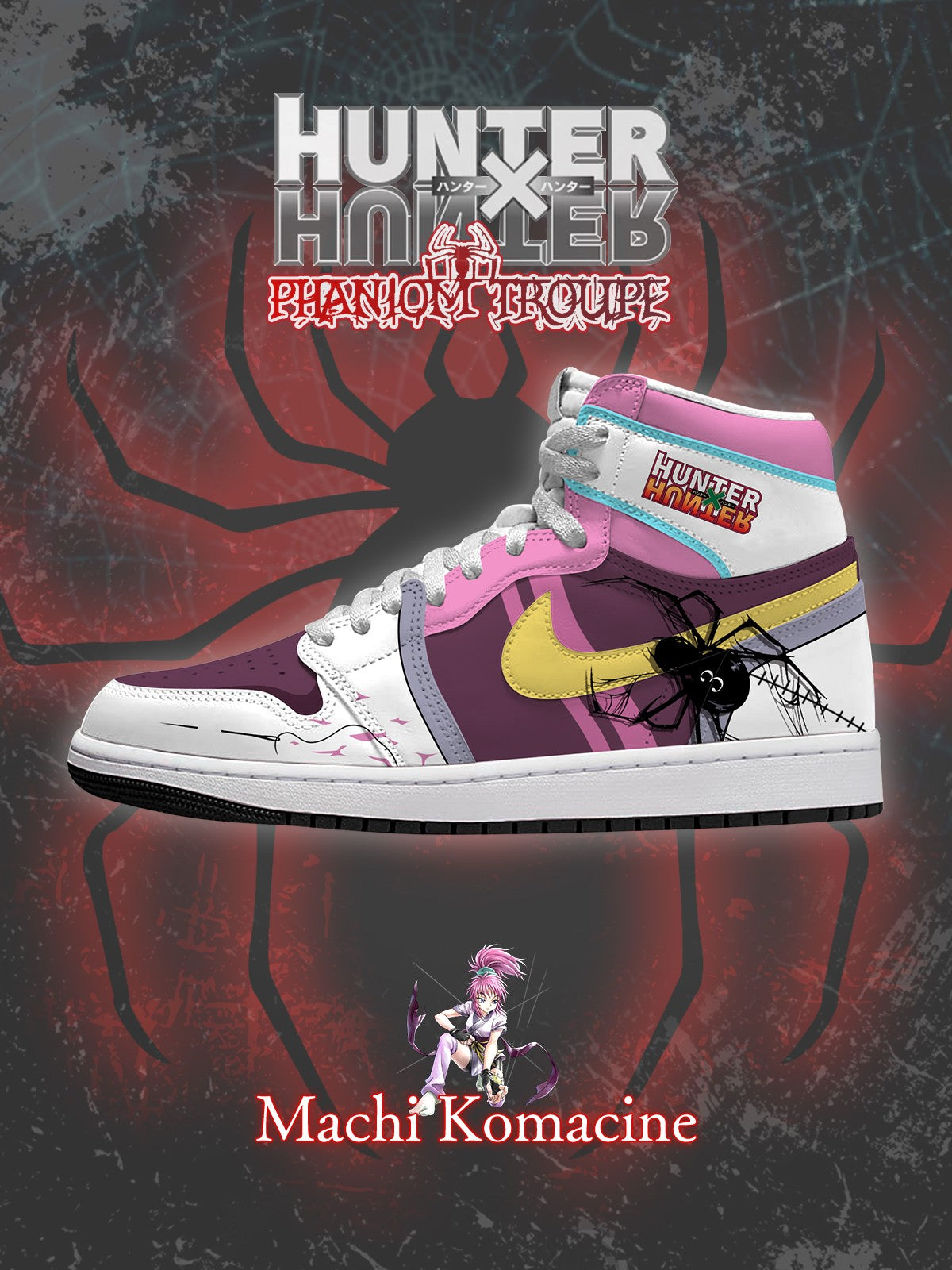 Machi Komacine V.1 Custom High-Top Sneakers