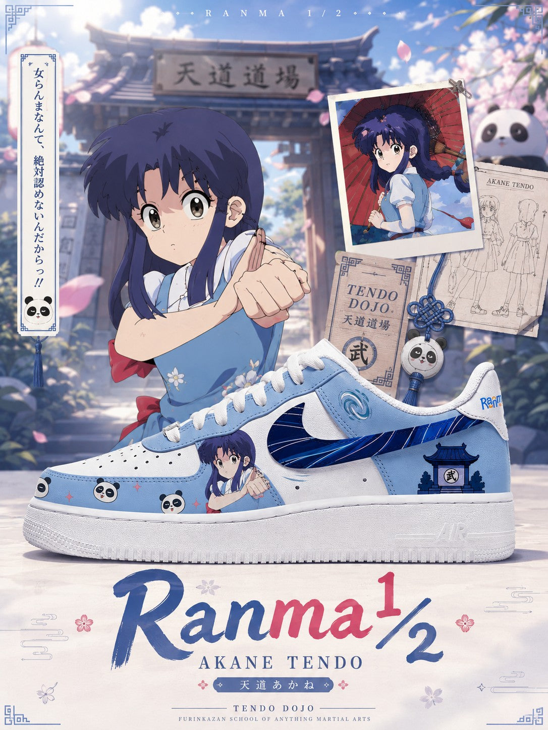 Akane Tendo V.1 Custom Air-Style Sneakers