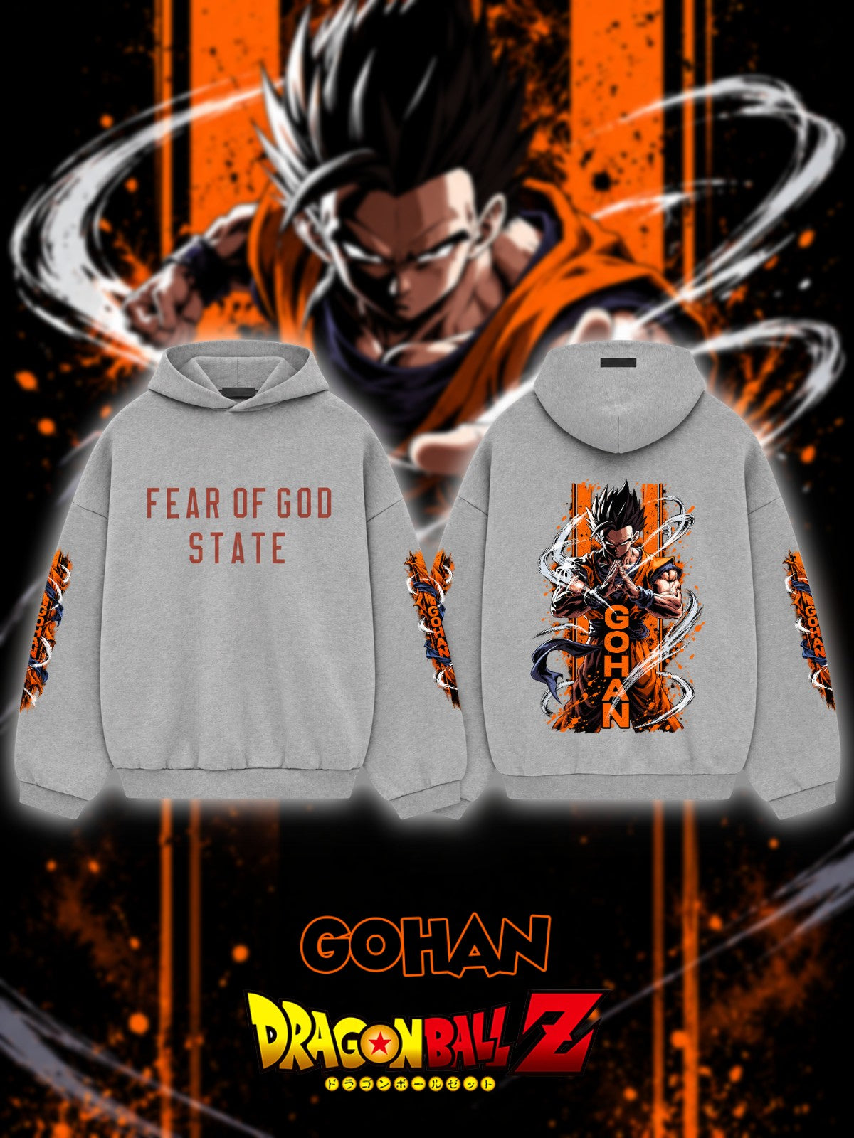 Gohan V.1 Custom Ess. Hoodie