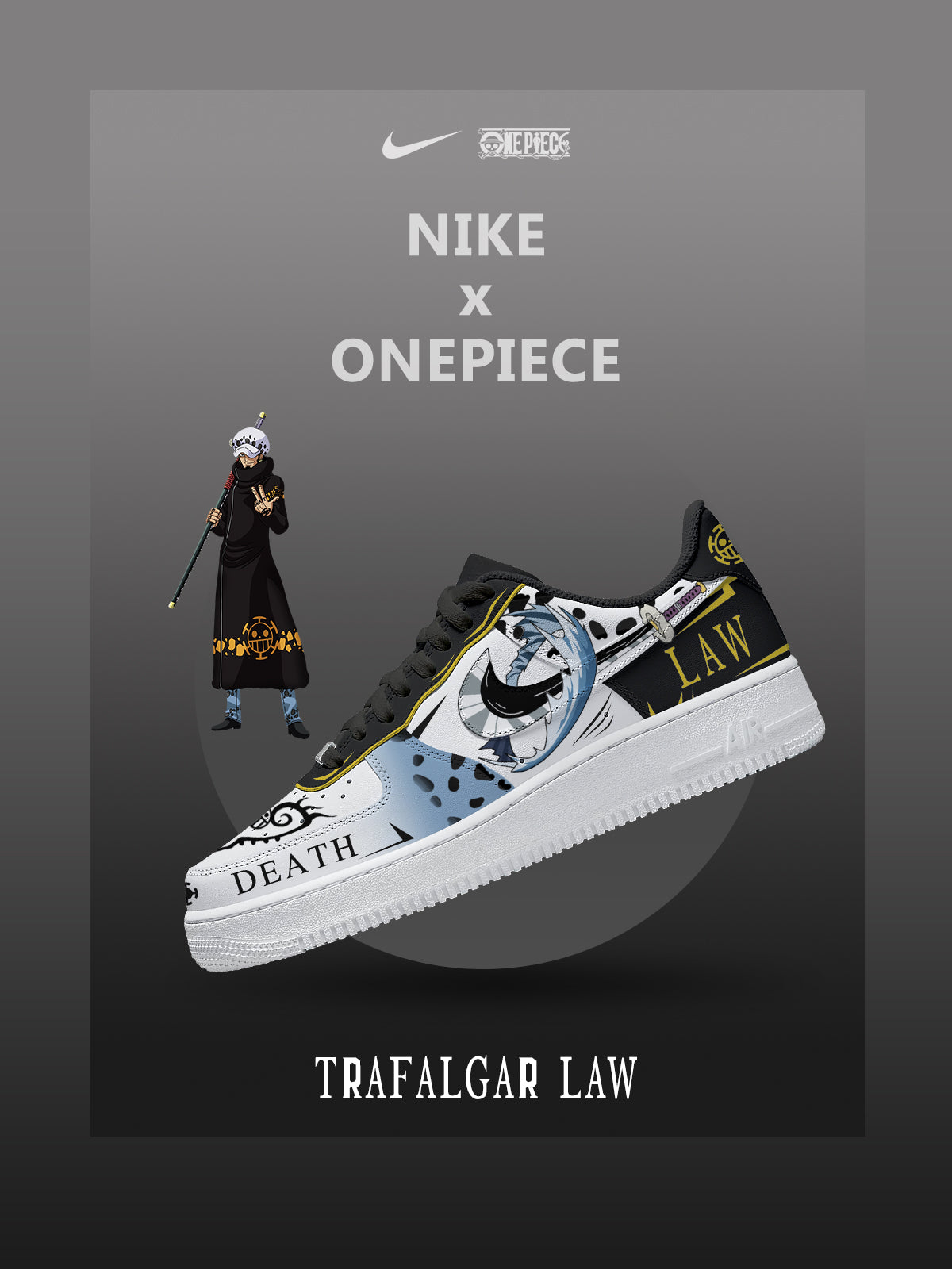 Trafalgar D. Water Law V.4 Custom Sneakers
