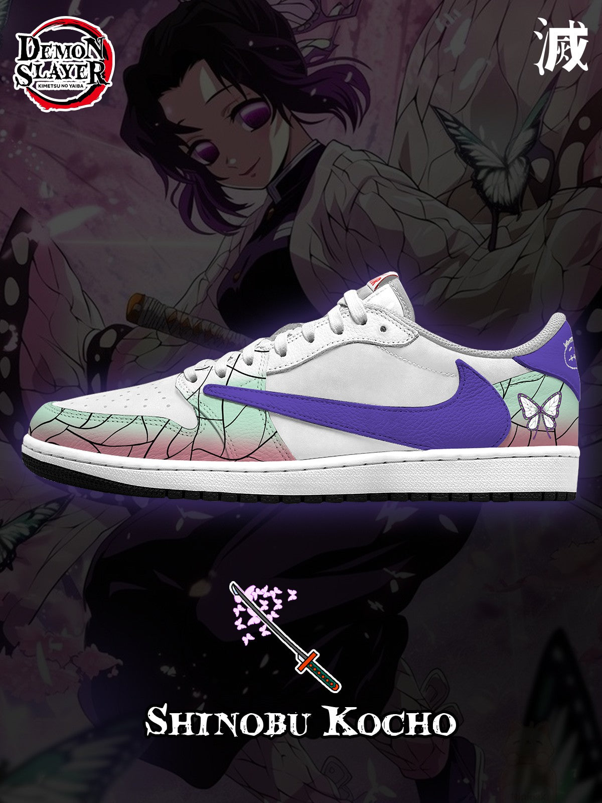 Shinobu Kocho V.2 Custom TS Low Sneakers