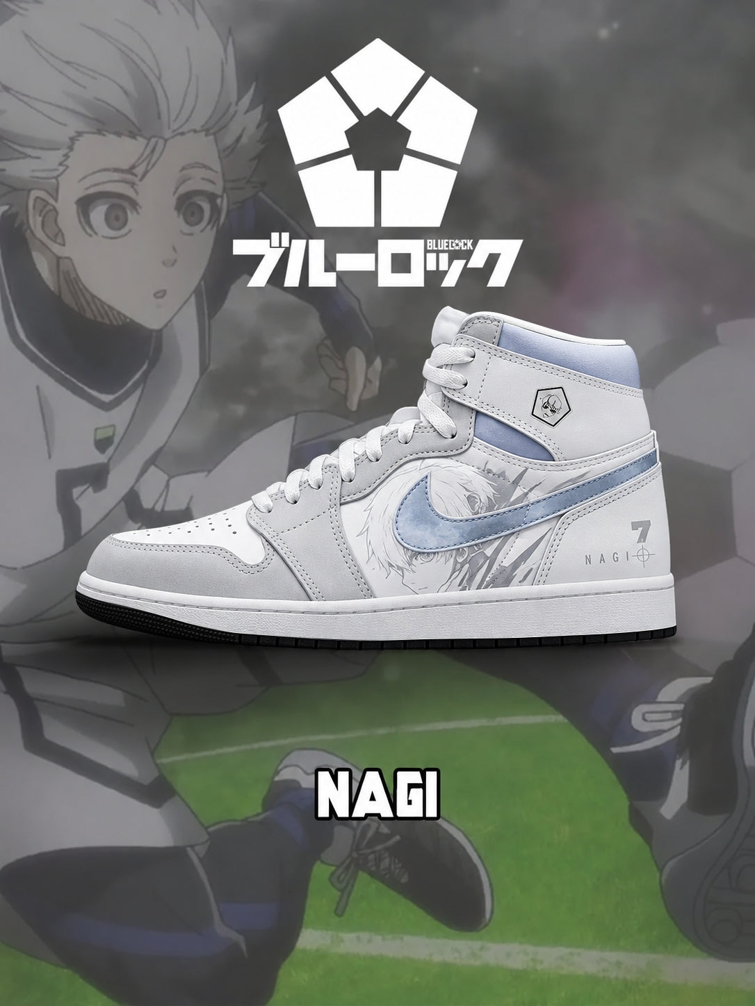 Seishiro Nagi V.7 Custom High-Top Sneakers