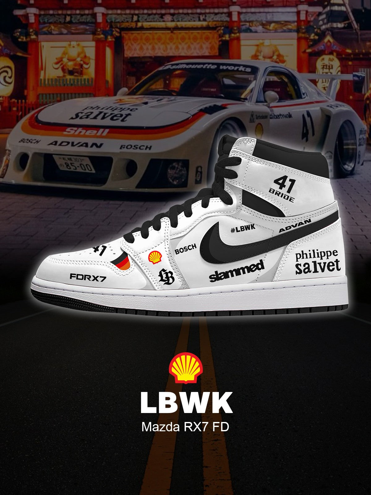 RX7 FD V.1 Custom High-Top Sneakers