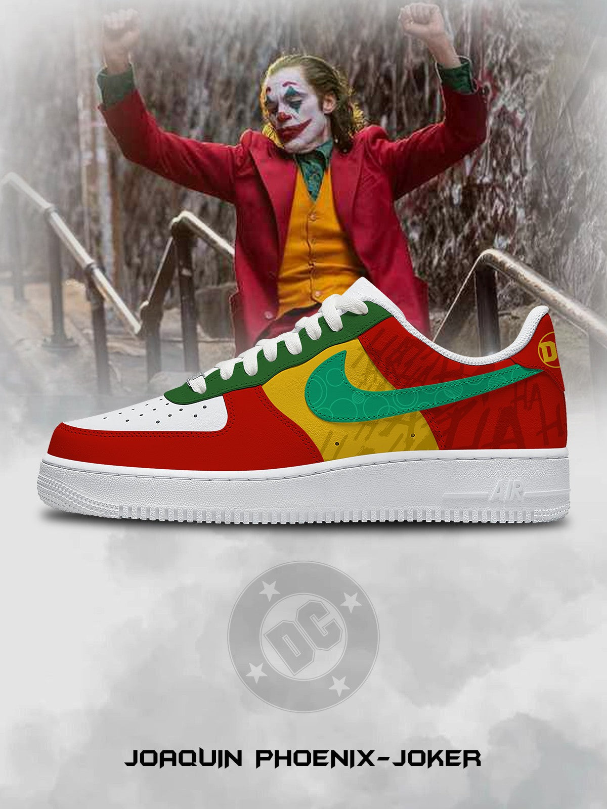 Joaquin Phoenix-Joker V.1 Custom Air-Style Sneakers