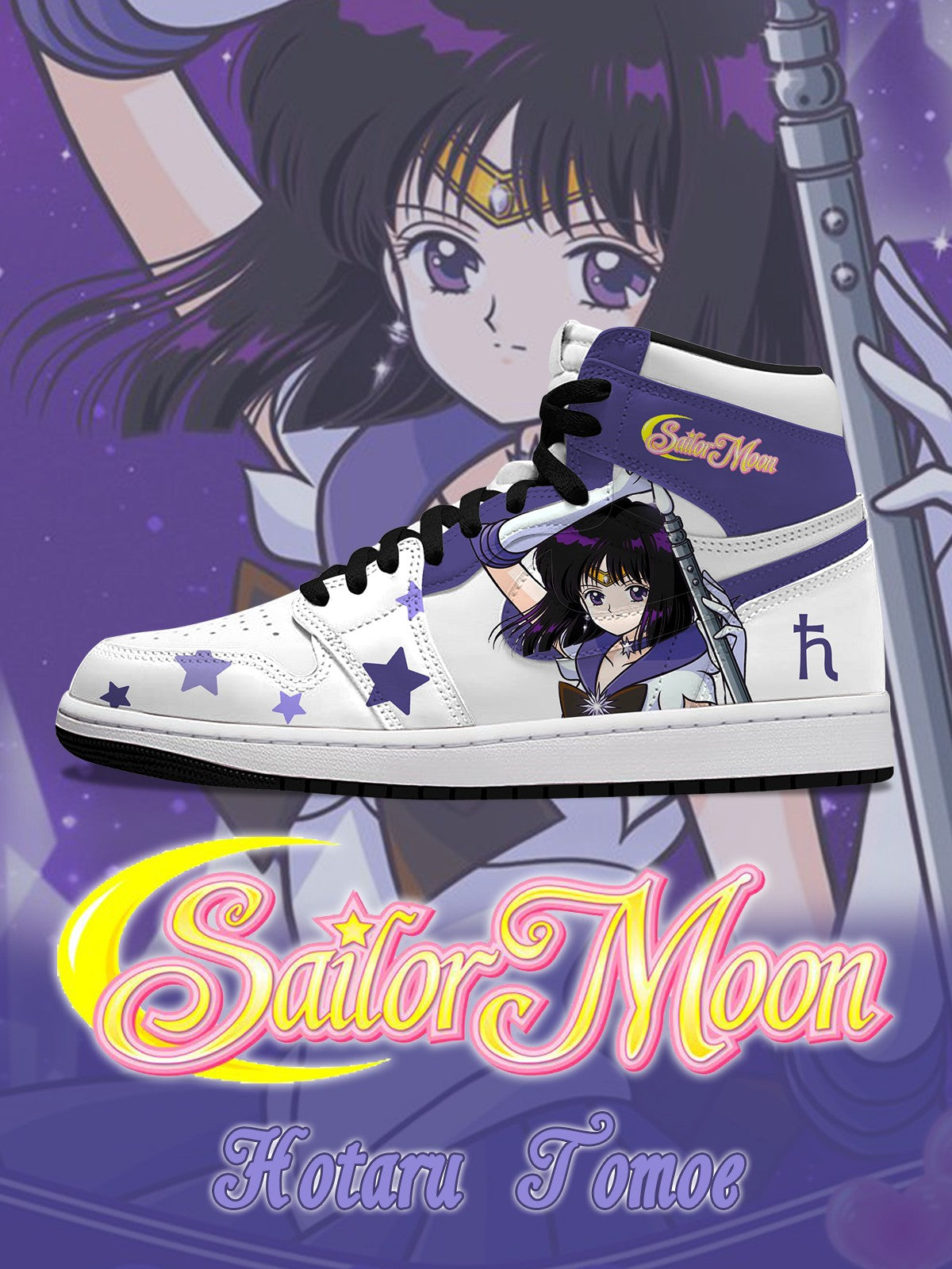 Hotaru Tomoe V.1 Custom High-Top Sneakers