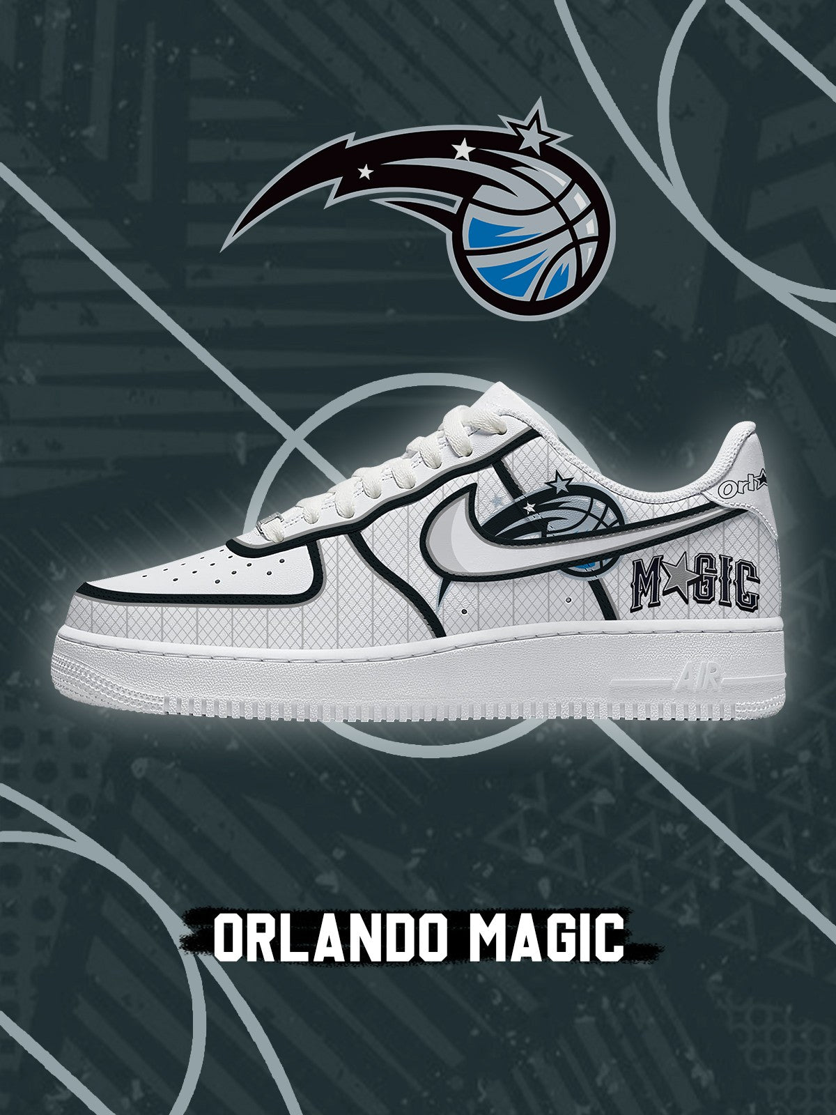 Orlando Basketball V.2 Custom Air-Style Sneakers