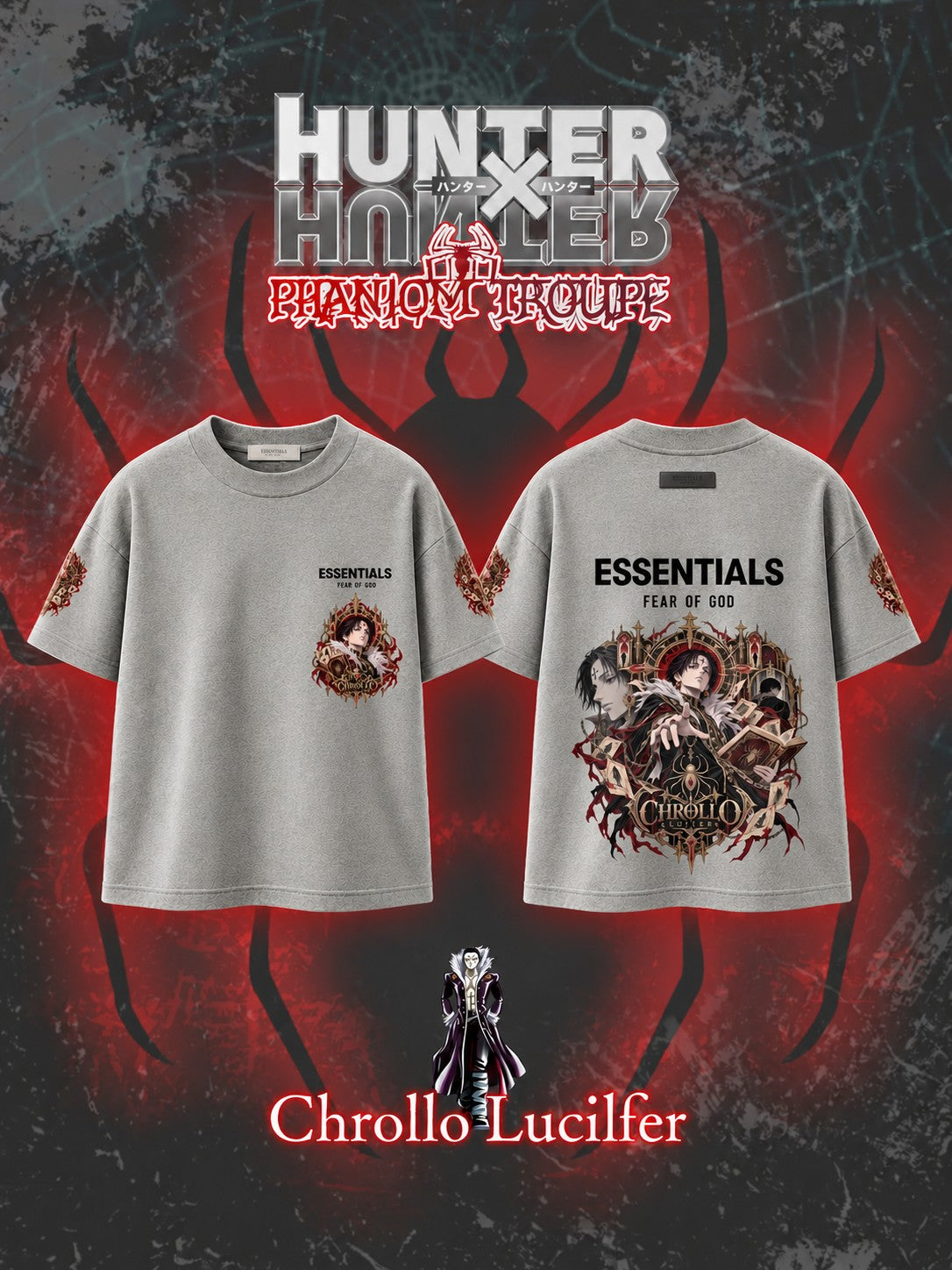 Chrollo Lucilfer V.2 Custom Ess. T-Shirt