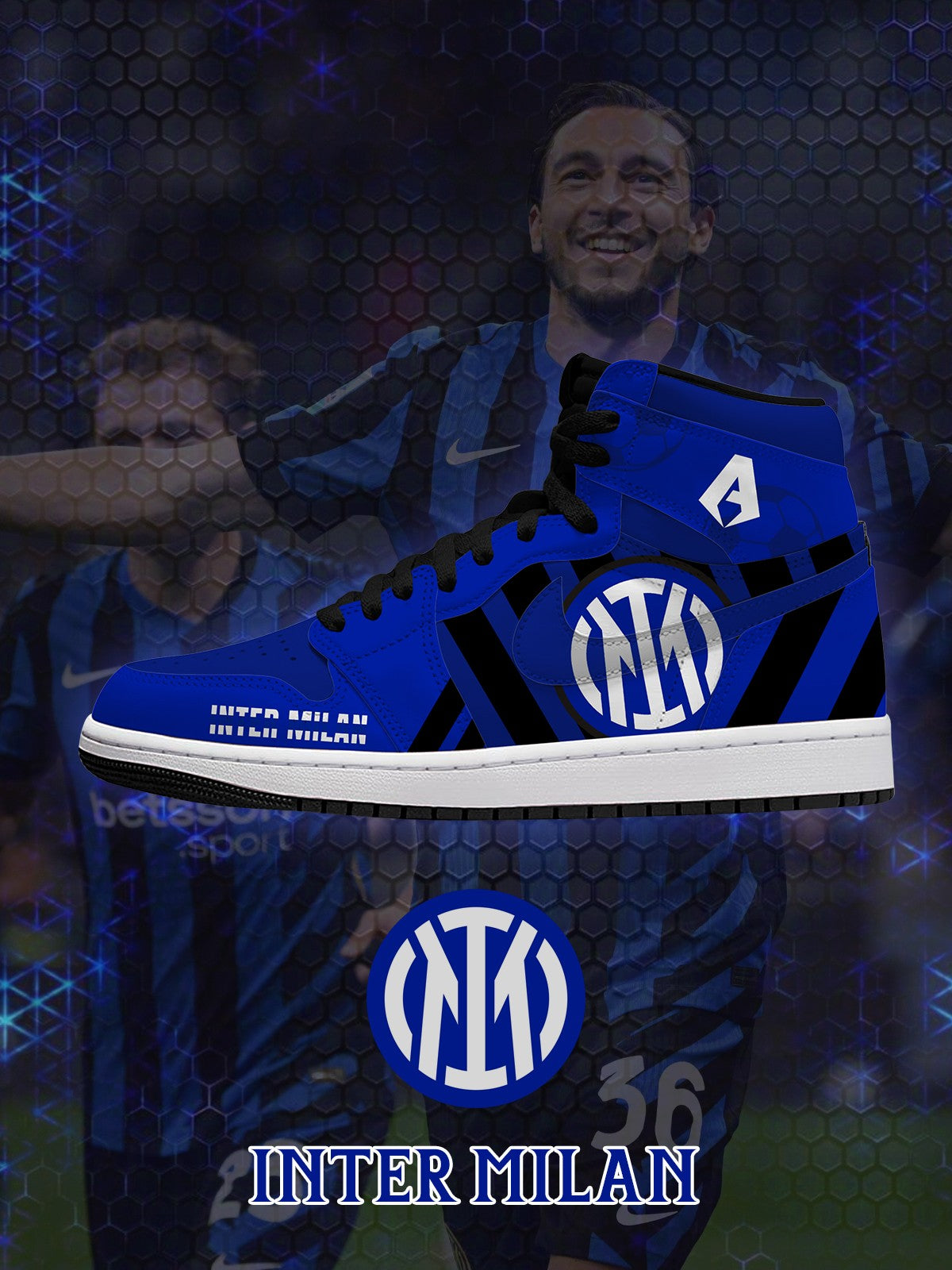 Inter V.1 Custom High-Top Sneakers