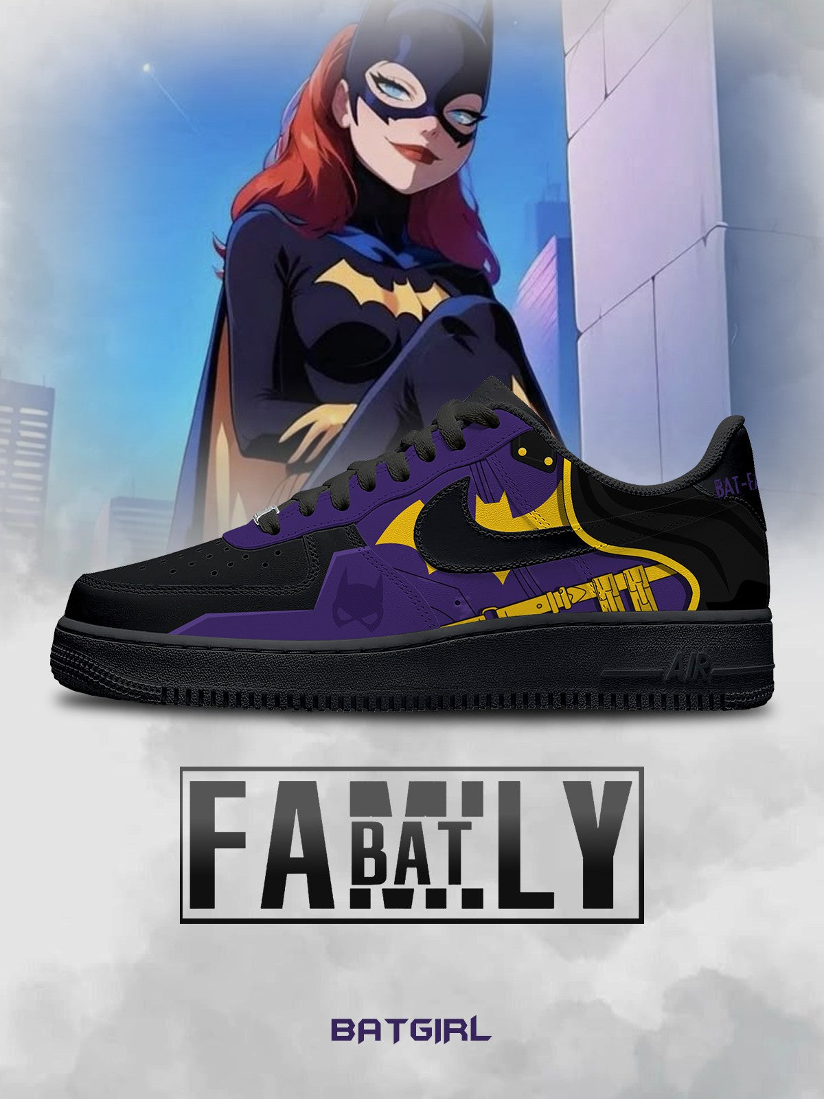 Batgirl V.1 Custom Air-Style Sneakers