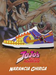 Narancia Ghirga V.2 Custom Court-Low Sneakers