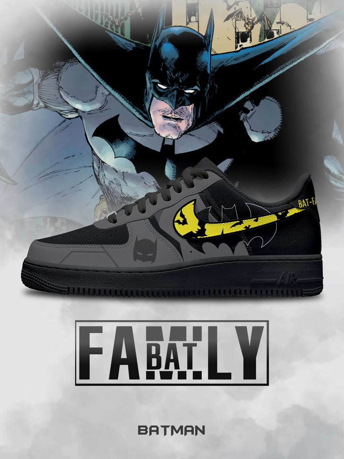 Bat.man V.1 Custom Air-Style Sneakers