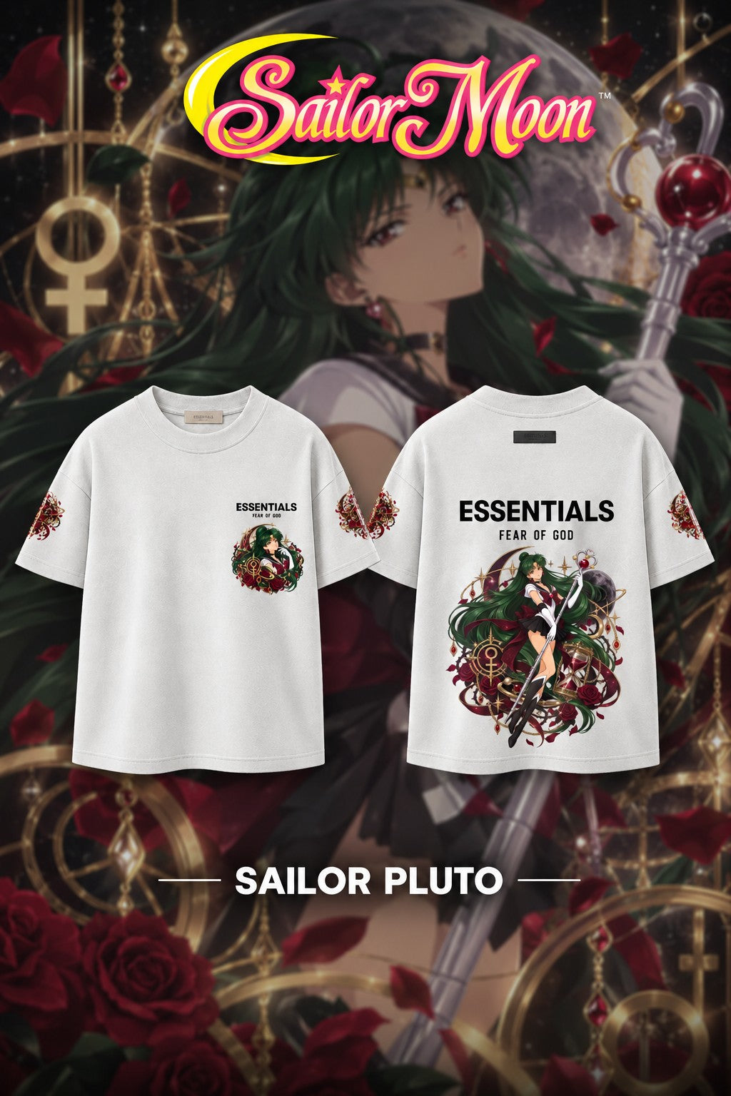 Sailor Pluto V.1 Custom Ess. T-Shirt